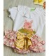 CAMISETA+BRAGUITA LIBERTY ROSA PIO PIO VP663