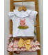 CAMISETA+BRAGUITA LIBERTY ROSA PIO PIO VP663