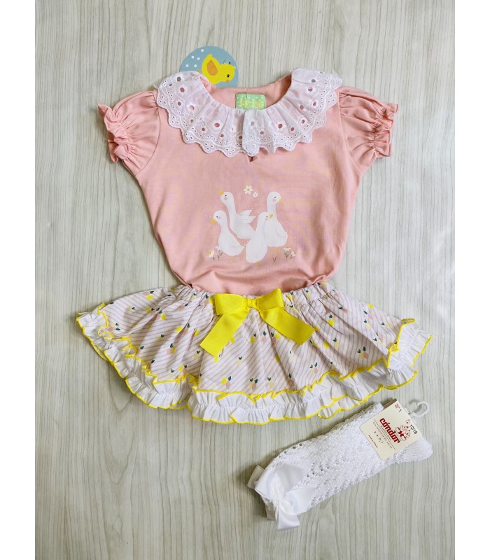 CAMISETA+BRAGUITA LIMONES PIO PIO VP642