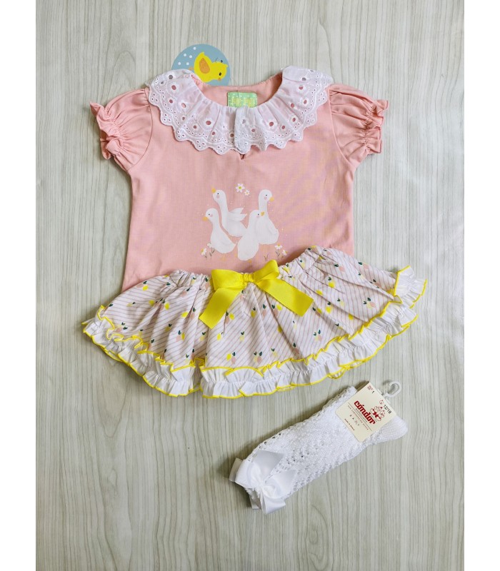 CAMISETA+BRAGUITA LIMONES PIO PIO VP642