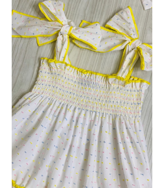 VESTIDO ELÁSTICO PLUMETI MON PETIT BONBON VM018114