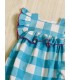 PELELE CUADROS TURQUESA MON PETIT BONBON VM228