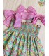 VESTIDO ELÁSTICO LIBERTY/MARIPOSAS MON PETIT BONBON VM018