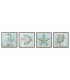 SET 4 CUADROS LIENZO CON LENTEJUELAS 30*3*30CM CU-218121