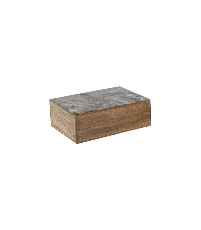 CAJA MADERA DE MANGO SETAS 25.5*18*8CM LD-215272