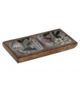 VACIABOLSILLOS MADERA DE MANGO SETAS 20*10*2.5CM LD-215275