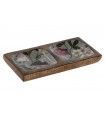VACIABOLSILLOS MADERA DE MANGO SETAS 20*10*2.5CM LD-215275