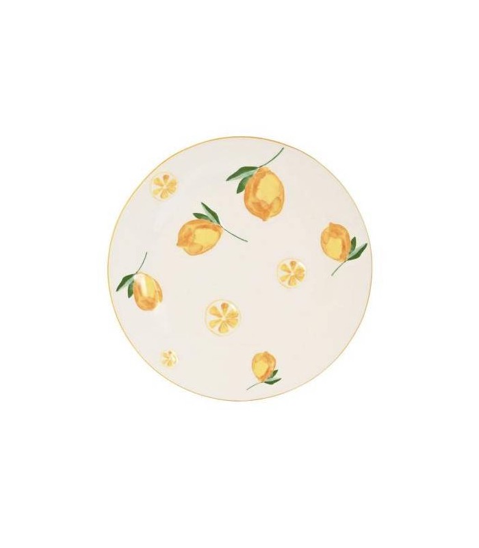 PLATO PORCELANA LIMONES 20*20*2CM PC-217514