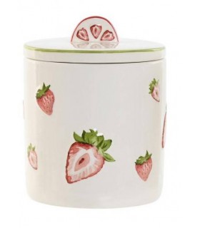 BOTE PORCELANA FRESAS 11.5*11.5*14.2CM PC-217520
