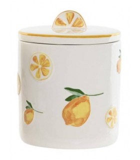 BOTE PORCELANA LIMONES 11.5*11.5*14.2CM PC-217520
