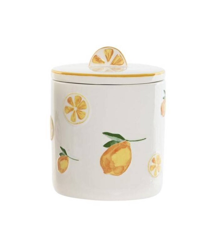 BOTE PORCELANA LIMONES 11.5*11.5*14.2CM PC-217520
