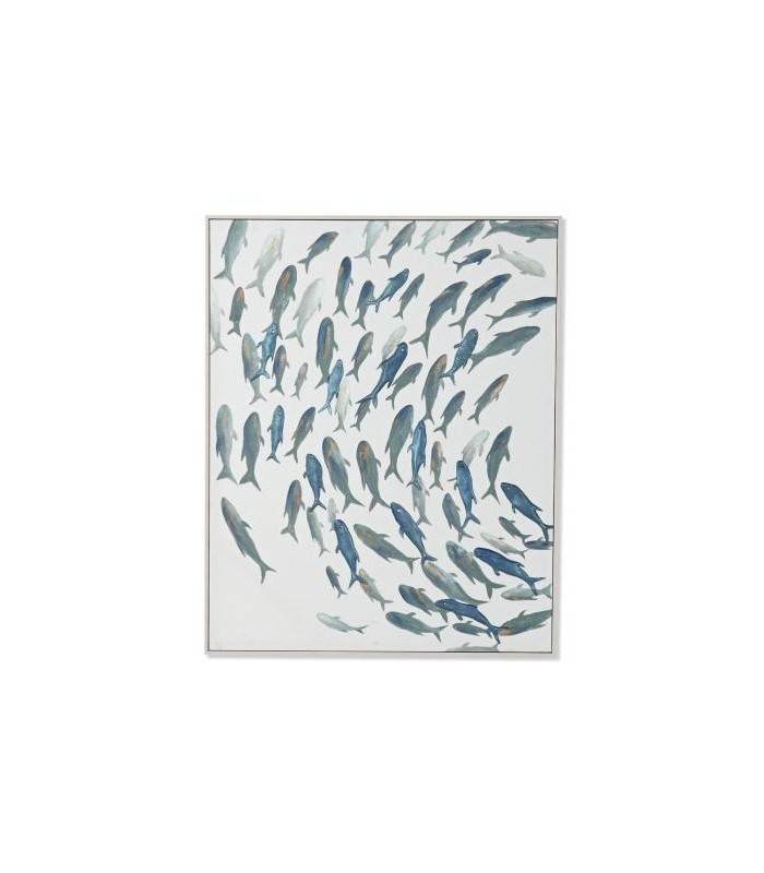 CUADRO LIENZO PECES 82.5*4*102.5CM CU-218132