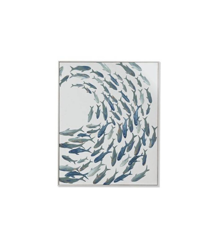 CUADRO LIENZO PECES 82.5*4*102.5CM CU-218132
