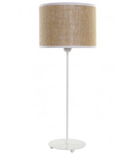 LAMPARA SOBREMESA PIE METAL 25*25*63CM LA-180793