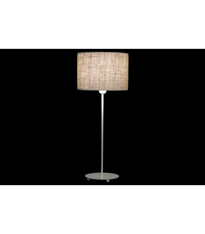 LAMPARA SOBREMESA PIE METAL 25*25*63CM LA-180793