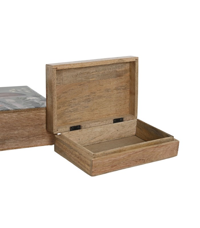 CAJA MADERA DE MANGO SETAS 25.5*18*8CM LD-215272
