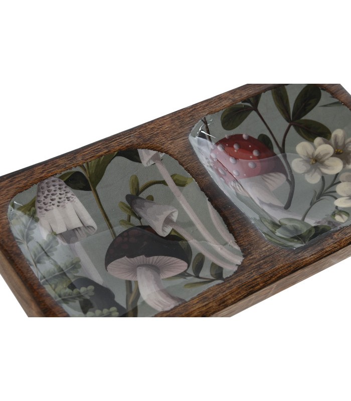 VACIABOLSILLOS MADERA DE MANGO SETAS 20*10*2.5CM LD-215275