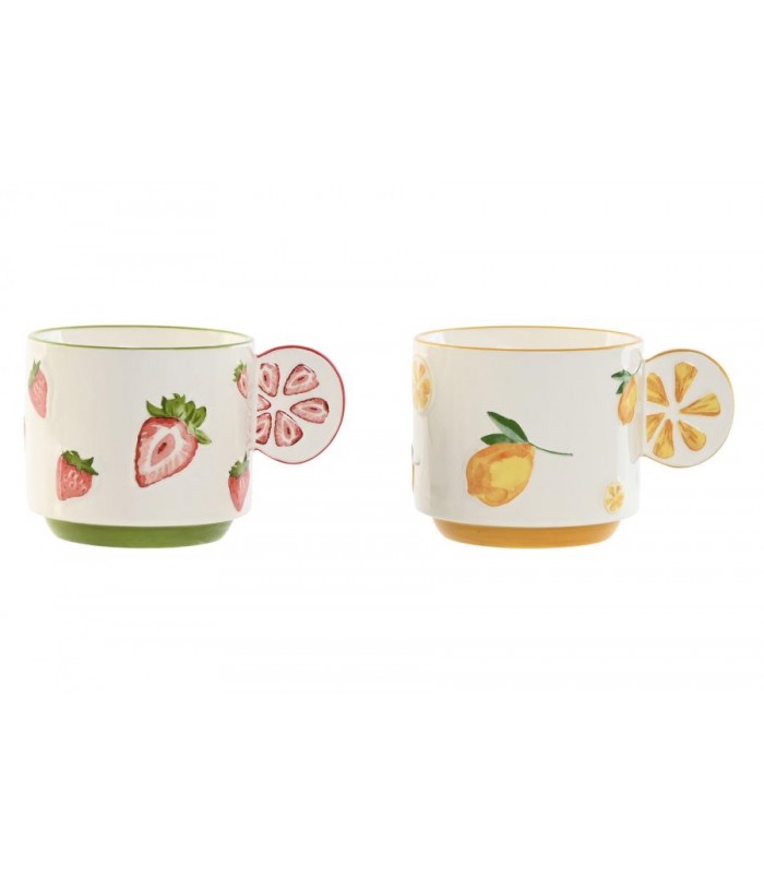 MUG PORCELANA FRESAS 300ML (12.6*9.3*7.7CM) PC-217516