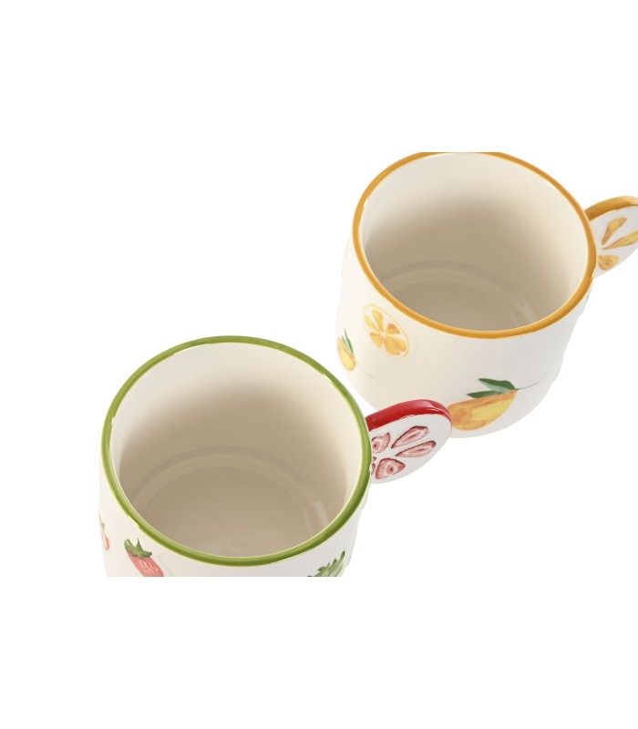 MUG PORCELANA FRESAS 300ML (12.6*9.3*7.7CM) PC-217516