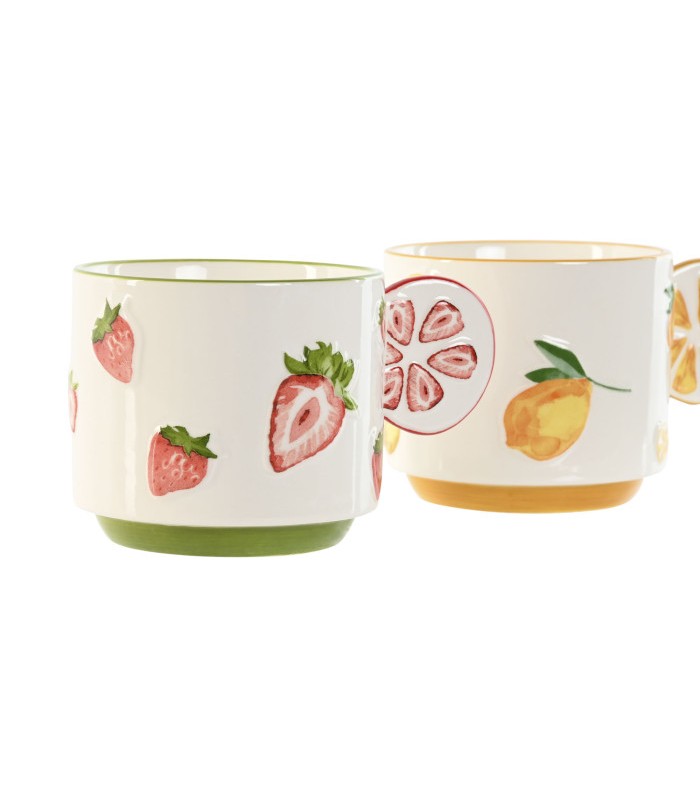 MUG PORCELANA LIMONES 300ML (12.6*9.3*7.7CM) PC-217516