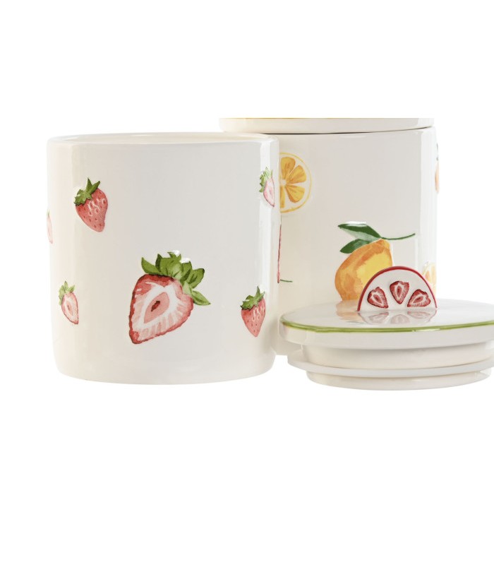 BOTE PORCELANA LIMONES 11.5*11.5*14.2CM PC-217520