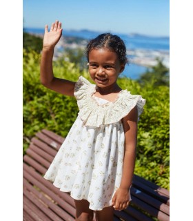 VESTIDO VOLANTE FRUNCES BAMBI SUEÑOS 9134 LA MARTINICA