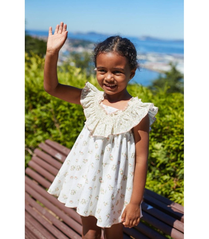 VESTIDO VOLANTE FRUNCES BAMBI SUEÑOS 9134 LA MARTINICA
