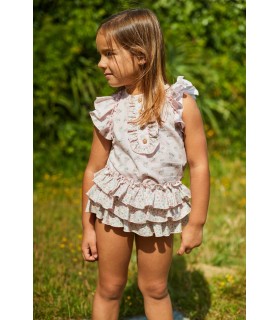 BLUSA+BRAGUITA ROSA Y AZUL 9252 LA MARTINICA