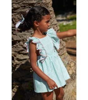 VESTIDO VOLANTES MANGA ROGER 9228 LA MARTINICA