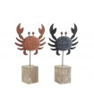 DECORACION CANGREJO MADERA 17.5*6*29CM LM-210853