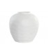 JARRON ARTESANAL GRES BLANCO 26*26*26CM JR-218430