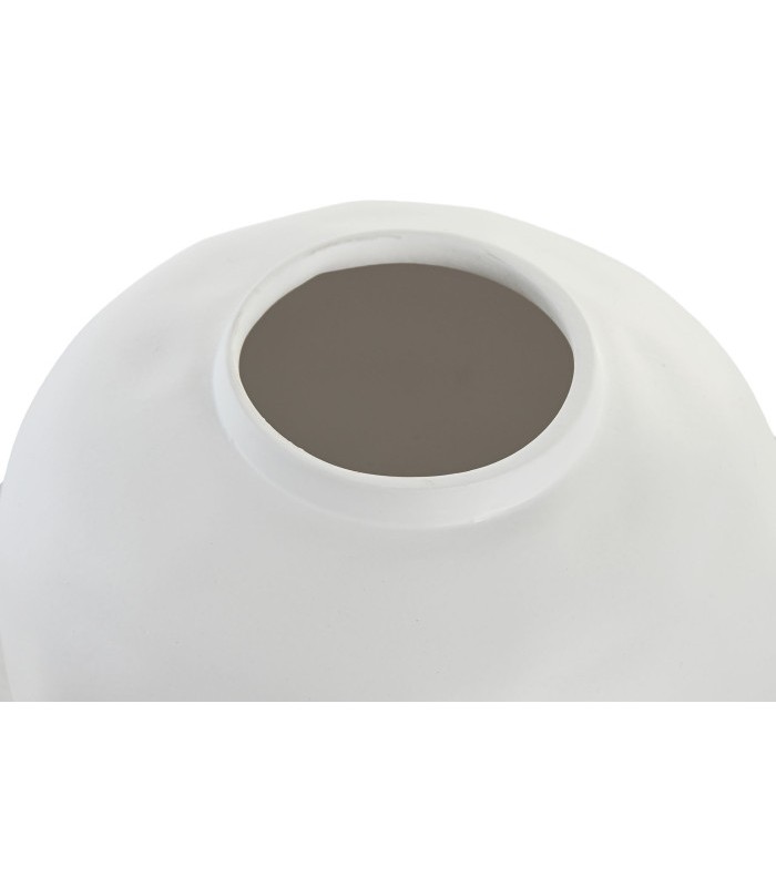 JARRON ARTESANAL GRES BLANCO 26*26*26CM JR-218430