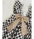 VESTIDO VICHY NEGRO BLACKWHITE 9321 LA MARTINICA