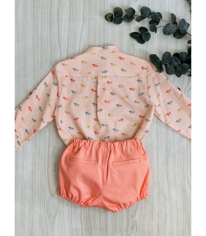 CAMISA PERRITOS+BOMBACHO MILÚ 9298 LA MARTINICA