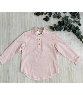 CAMISA NIÑO M/L ROSA Y AZUL 9271 LA MARTINICA