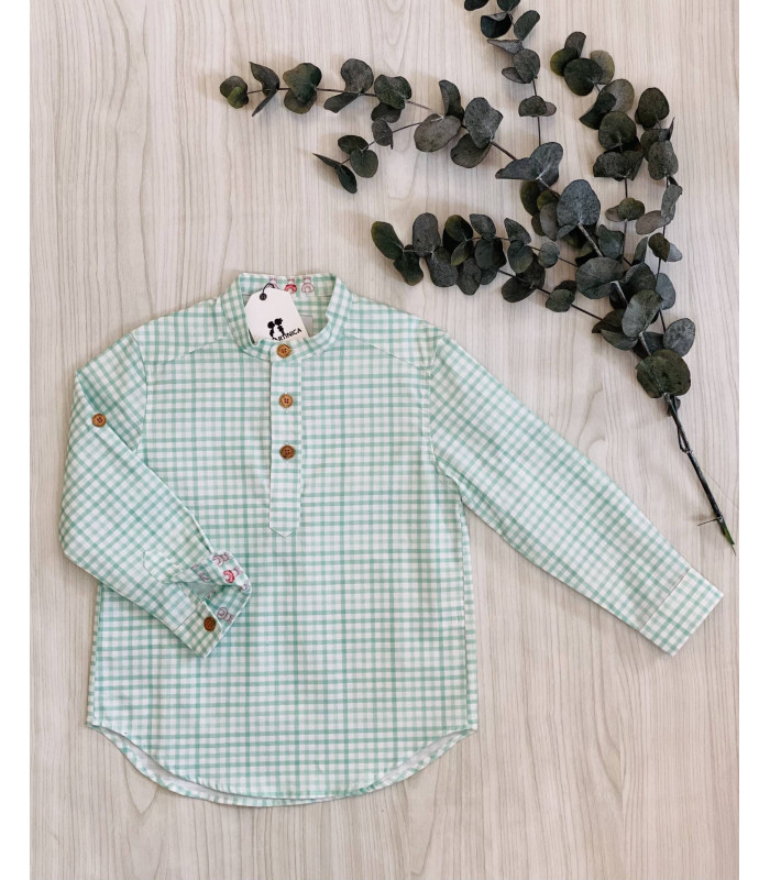 CAMISA NIÑO M/L VICHY ROGER 9238 LA MARTINICA