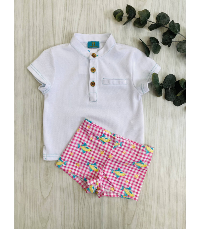 POLO+BOXER LICRA MEDITERRANEO 9530/2 LA MARTINICA