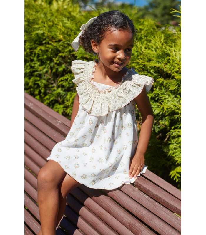 VESTIDO VOLANTE FRUNCES BAMBI SUEÑOS 9134 LA MARTINICA