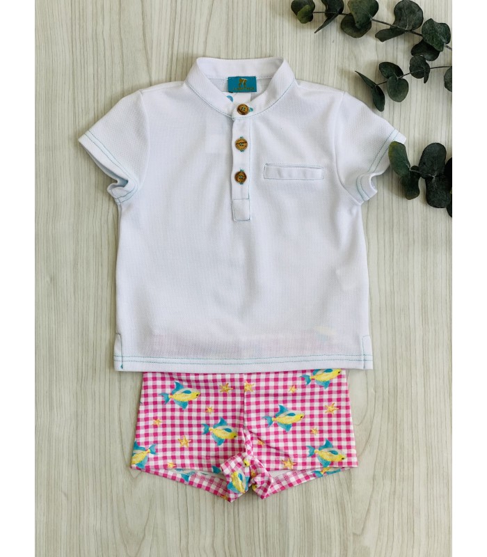 POLO+BOXER LICRA MEDITERRANEO 9530/2 LA MARTINICA