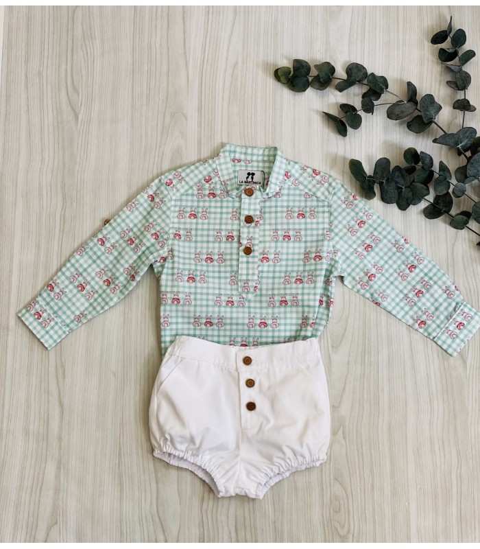 CAMISA+BOMBACHO NIÑO ROGER 9232 LA MARTINICA