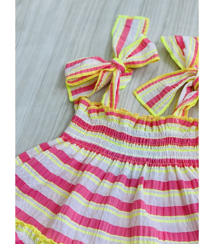 JESUSITO ELÁSTICO RAYAS FLÚOR VM19161 MON PETIT BONBON