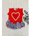 CAMISETA+BRAGUITA VICHY VM143/4 MON PETIT BONBON