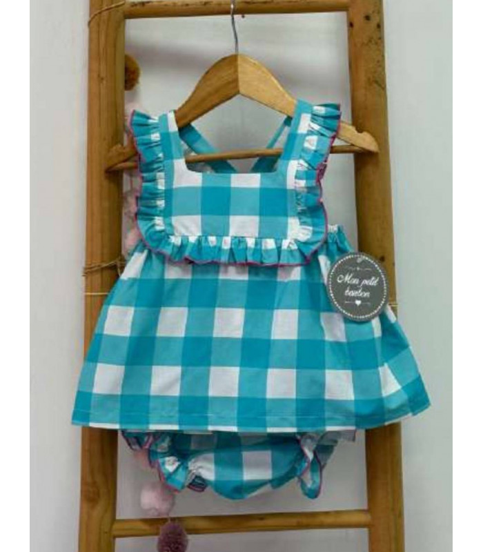 JESUSITO CUADROS TURQUESA VM046 MON PETIT BONBON