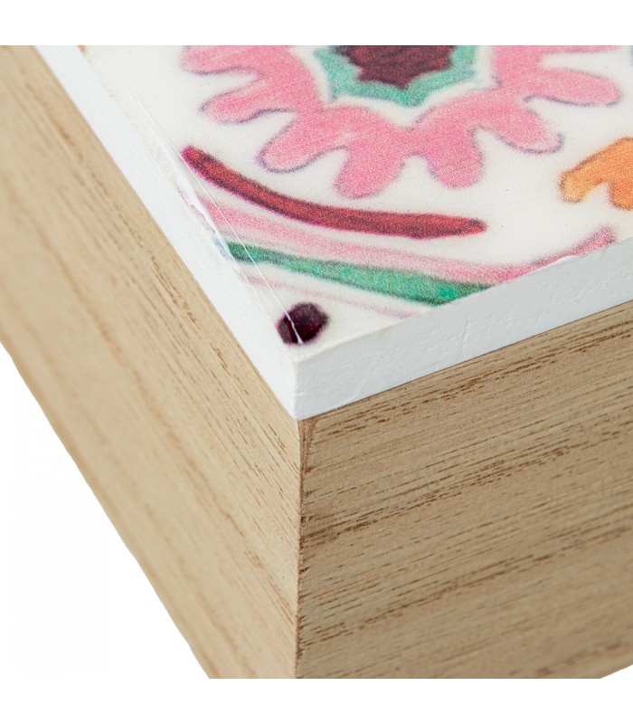 CAJA MADERA DECORADA 25108