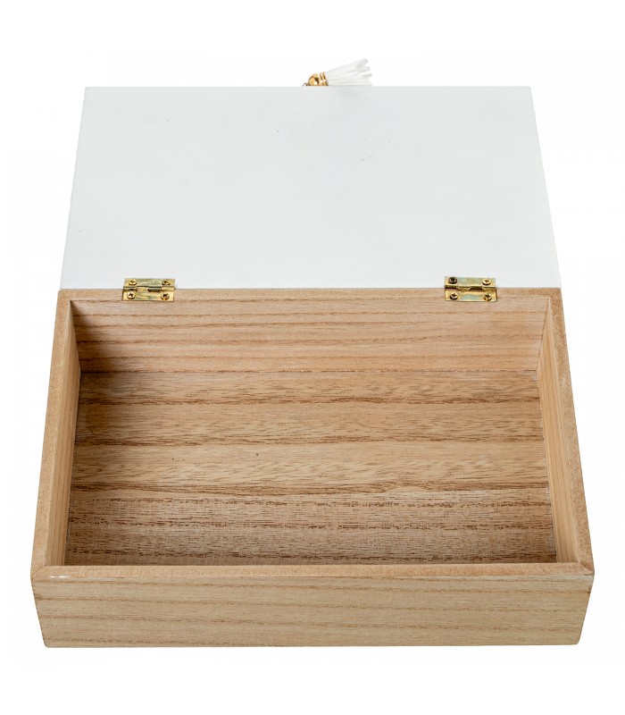 CAJA MADERA DECORADA 25108