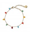 PULSERA ACERO Y PIEDRAS DE CRISTAL BPU931