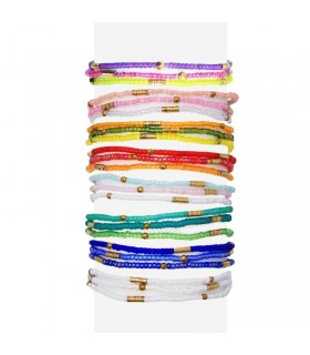 PULSERA ACERO Y CRISTAL JAPONES HANDMADE ALLEGRA CPU055