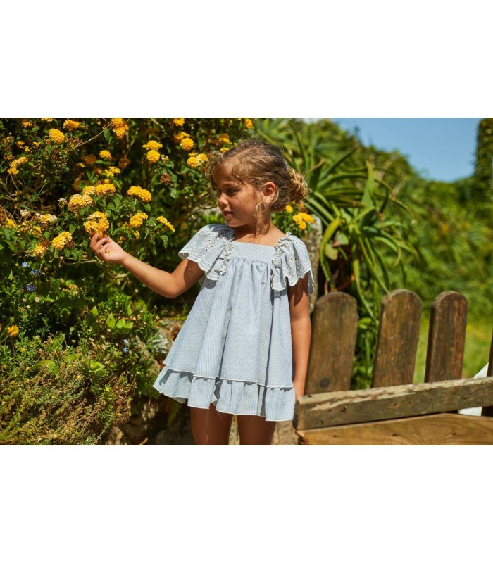 VESTIDO VOLANTES MANGA MARSELLA 9006 LA MARTINICA