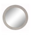 ESPEJO VINCE MADERA BLANCO Ø90CM 206-019B