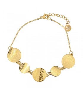 PULSERA ACERO SAN BENITO DE NURSIA CPU075